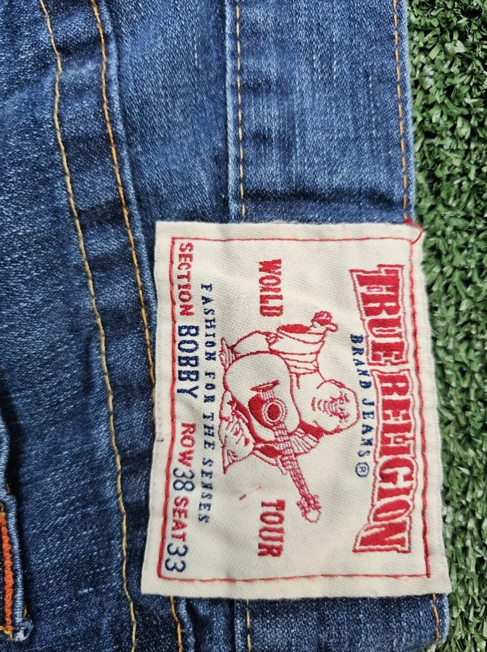 True Religion Straight Fit Blue Denim Jeans